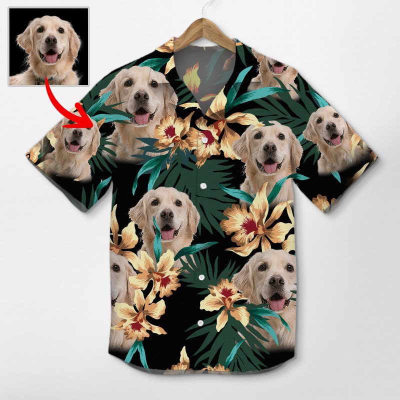 Pawarts | Customized Dog Portrait Hawaiian Shirt For Dog Lovers - Pawarts