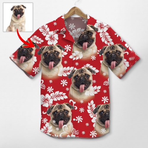 Pawarts | Customized Dog Portrait Hawaiian Shirt For Dog Lovers - Pawarts