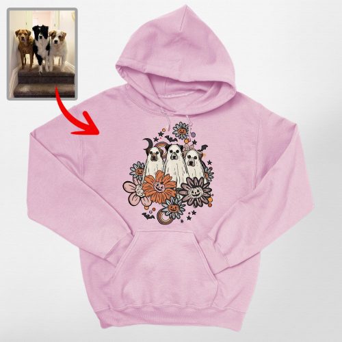 Customized Flora Vintage Dog Ghost Hoodie - Pawarts