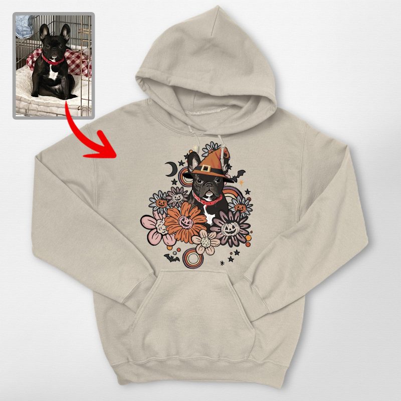 Customized Flora Vintage Dog Ghost Hoodie - Pawarts