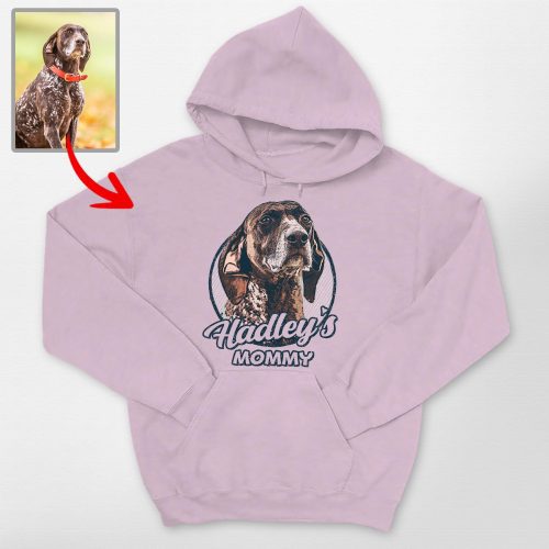 Custom Dog Painting Hoodie - Vintage Sketch Design with Dog’s photo - Pawarts