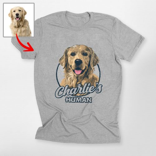 Custom Vintage Dog Sketch Bella Canvas T-Shirt [For Pawrents] - Pawarts