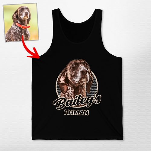 Vintage Custom Sketch Dog Tank Top for Dog Lovers - Pawarts