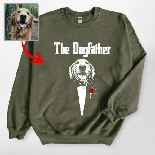 Pawarts - [The DogFather] Personalized Sweatshirt For Dog Dad - Pawarts