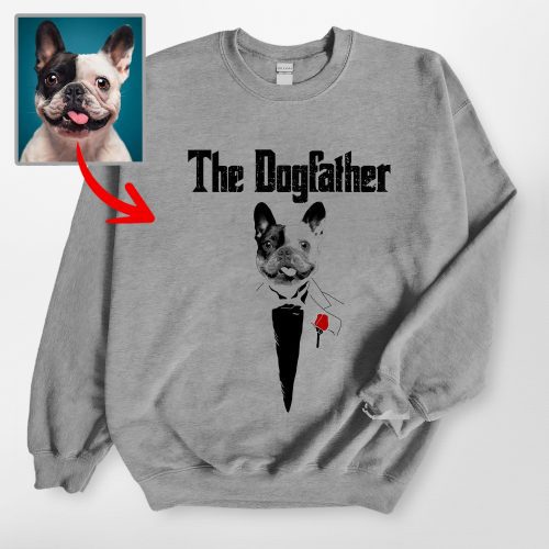 Pawarts - [The DogFather] Personalized Sweatshirt For Dog Dad - Pawarts