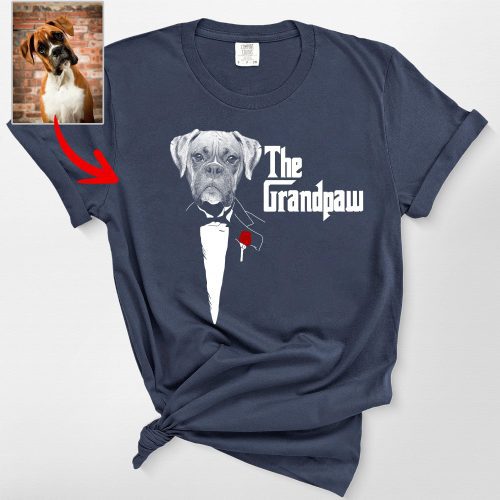 The DogFather - Personalized Dog Unisex Comfort Colors T-shirt For Dog Dad - Pawarts