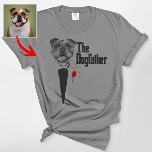 The DogFather - Personalized Dog Unisex Comfort Colors T-shirt For Dog Dad - Pawarts