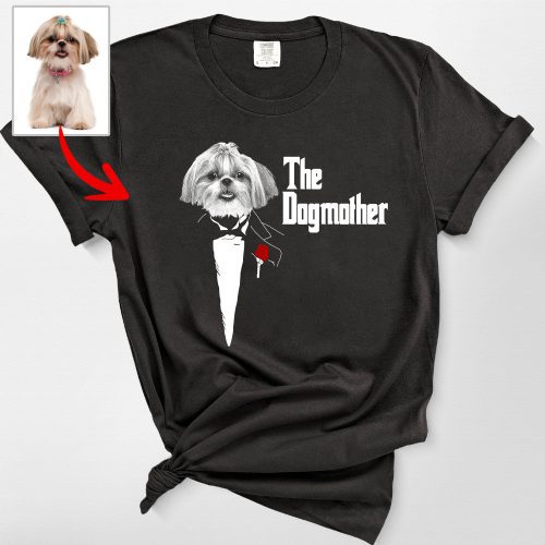 The DogFather - Personalized Dog Unisex Comfort Colors T-shirt For Dog Dad - Pawarts