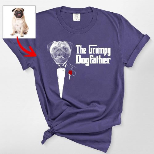 The DogFather - Personalized Dog Unisex Comfort Colors T-shirt For Dog Dad - Pawarts