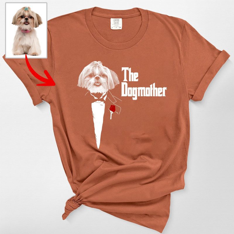 The DogFather - Personalized Dog Unisex Comfort Colors T-shirt For Dog Dad - Pawarts