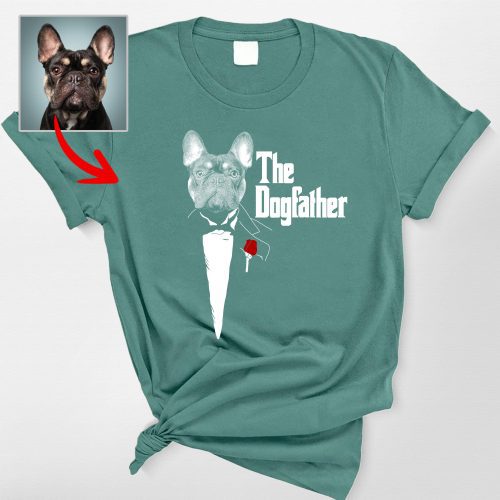 The DogFather - Personalized Dog Unisex Comfort Colors T-shirt For Dog Dad - Pawarts