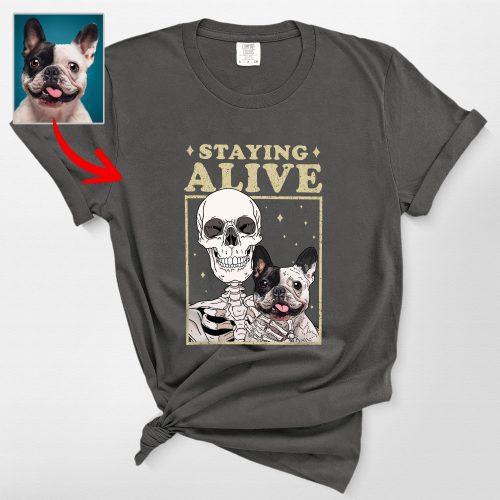 Pawarts | Spooky Customized Dog Portrait Comfort Color T-shirts [Best For Halloween] - Pawarts