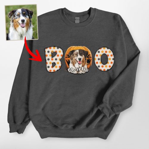 Pawarts | Halloween Pumpkin Custom Dog Portrait Sweatshirt - Pawarts