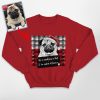 Funny Dog Mugshot Sweatshirt - Custom Dog Photo, Christmas Party Gift - Pawarts