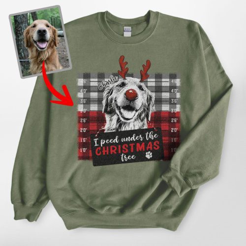 Pawarts | Cute X-mas Customized Dog Portrait Sweatshirt For Human - Pawarts