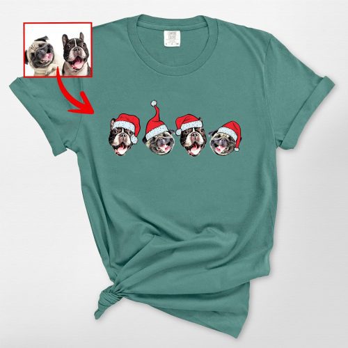 Pawarts | Cute Customized Dog Comfort Color T-shirt For Human [Lovely Xmas Gift] - Pawarts