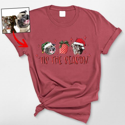 Tis The Season - Customized Dog Comfort Color T-shirt For Human - Pawarts