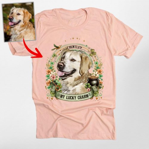 Pawarts | Awesome Custom Dog Portrait Unisex T-shirt [For St Patrick's Day] - Pawarts