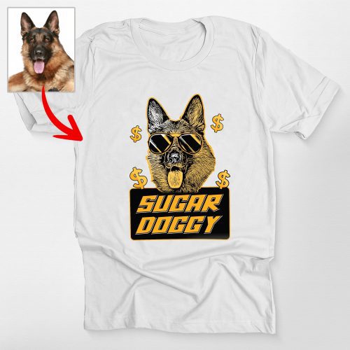 Pawarts | Sugar Doggy Custom Unisex T-shirt [For Human] - Pawarts