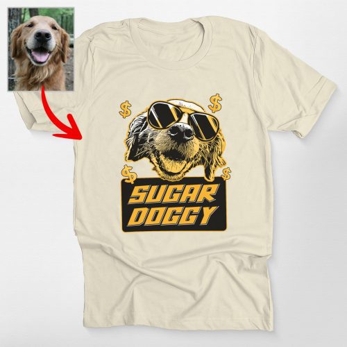 Pawarts | Sugar Doggy Custom Unisex T-shirt [For Human] - Pawarts