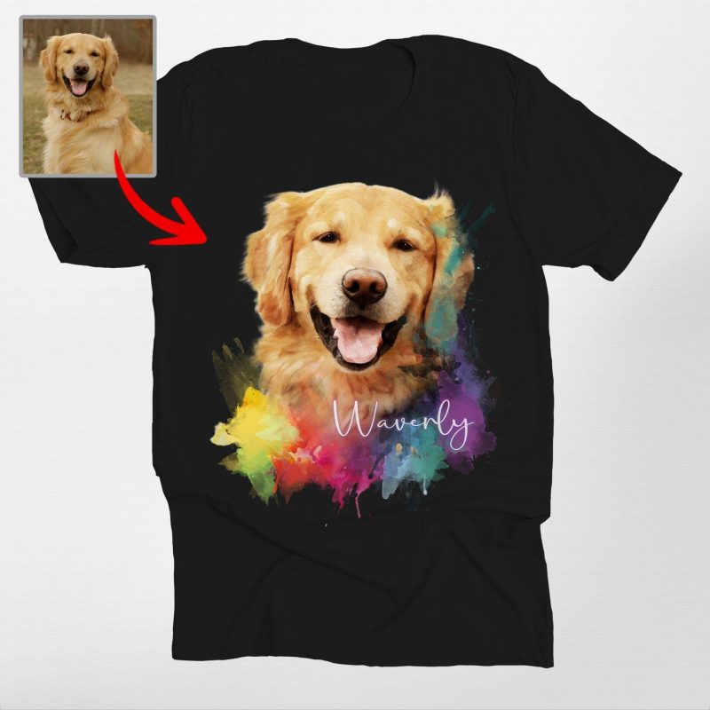 Pawarts | Colorful Custom Dog Unisex T-shirt [For Humans] - Pawarts