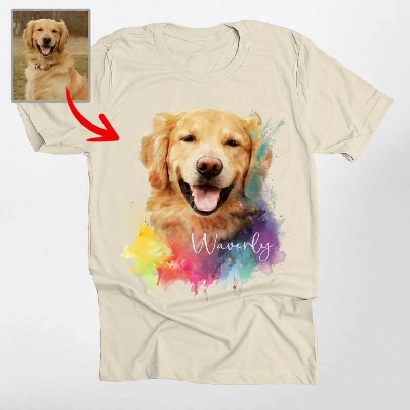 Pawarts | Colorful Custom Dog Unisex T-shirt [For Humans] - Pawarts