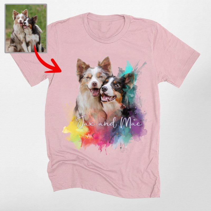 Pawarts | Colorful Custom Dog Unisex T-shirt [For Humans] - Pawarts