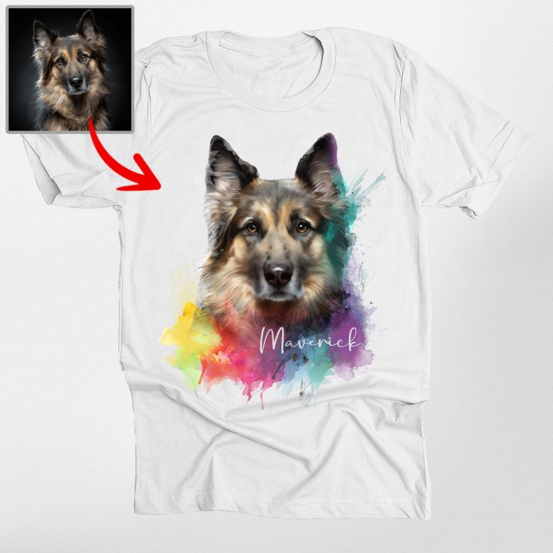 Pawarts | Colorful Custom Dog Unisex T-shirt [For Humans] - Pawarts