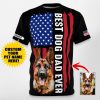 Pawarts | [Best Dog Dad Ever] Customized Dog AOP Unisex T-shirt For Dog Dad - Pawarts