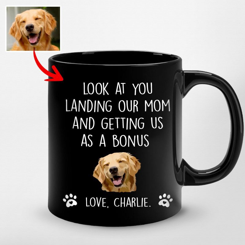 Pawarts | Hilarious Customized Dog Portrait Mug For Dog Dad - Pawarts