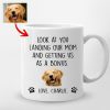 Pawarts | Hilarious Customized Dog Portrait Mug For Dog Dad - Pawarts