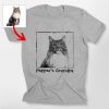 Custom Dog Portrait Sketch Style Crewneck Tee for Dog Lovers - Pawarts