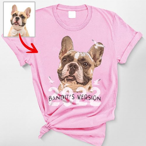 Vintage Custom Dog Portrait Retro Style Comfort Colors Tee For Dog Lovers - Pawarts