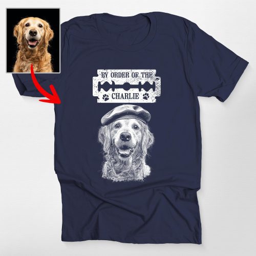 Sketch Custom Dog Portrait Bella Canvas Shirt - Pawarts