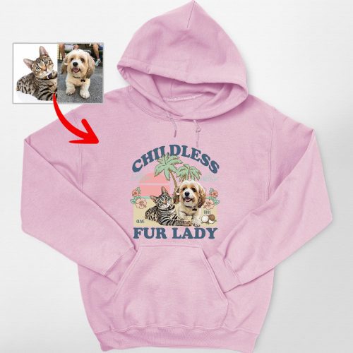 Pawarts | (Childless Dog Lady) Custom Dog Hoodie For Dog Mom - Pawarts