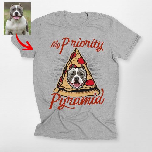 Pawarts | (My Priority Pyramid) - Customized Dog Unisex T-shirt For Dog Lovers - Pawarts