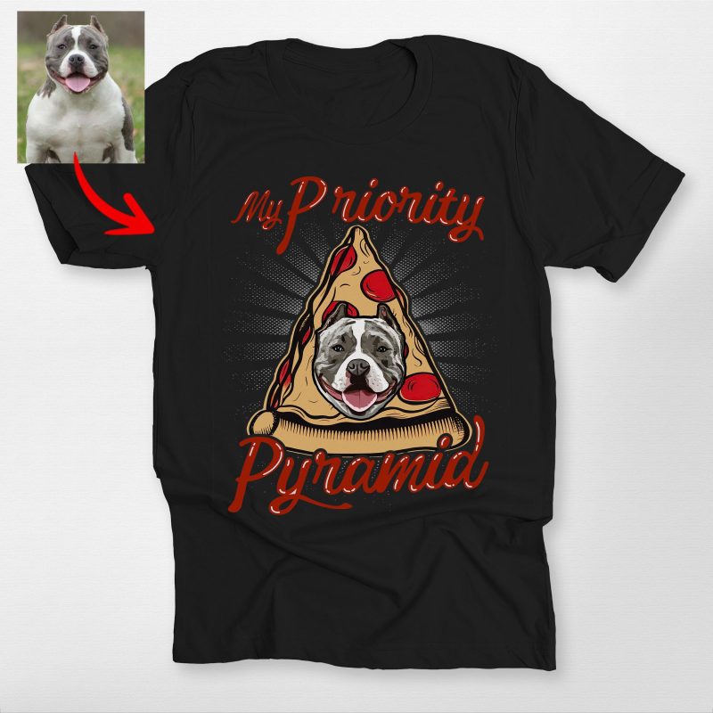 Pawarts | (My Priority Pyramid) - Customized Dog Unisex T-shirt For Dog Lovers - Pawarts