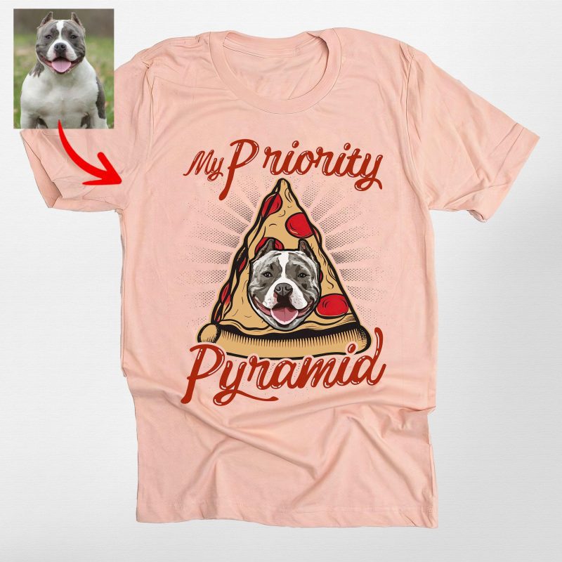 Pawarts | (My Priority Pyramid) - Customized Dog Unisex T-shirt For Dog Lovers - Pawarts