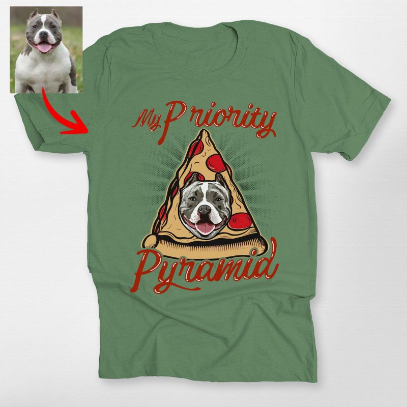 Pawarts | (My Priority Pyramid) - Customized Dog Unisex T-shirt For Dog Lovers - Pawarts