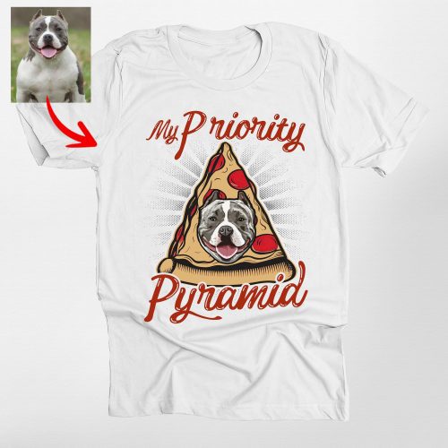 Pawarts | (My Priority Pyramid) - Customized Dog Unisex T-shirt For Dog Lovers - Pawarts