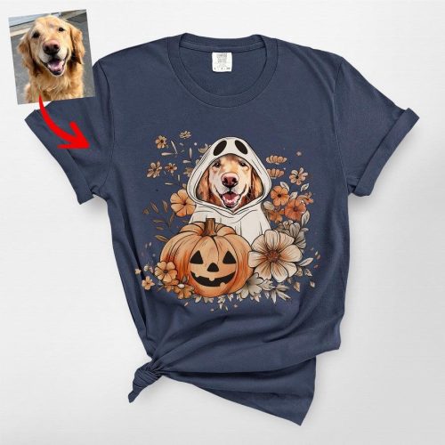 Flora Custom Dog Ghost Shirt for Dog Moms - Pawarts