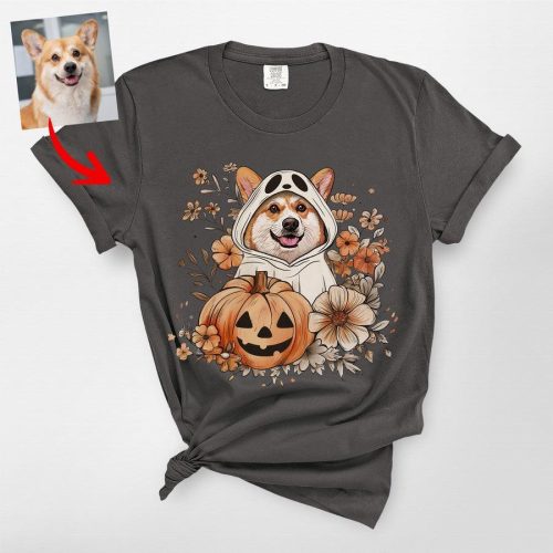 Flora Custom Dog Ghost Shirt for Dog Moms - Pawarts