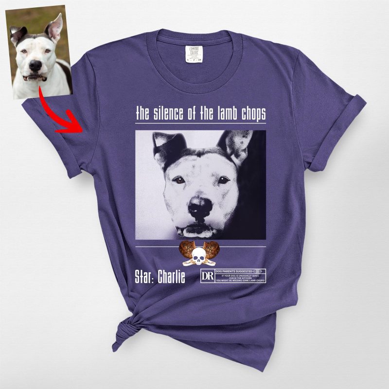 The Silence of the Lamb Chops Shirt for Dog Lovers, Halloween Movie Tee - Pawarts