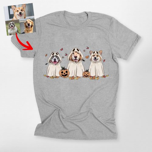 Cute Custom Dog Ghost Shirt for Dog Lovers Funny Retro Style - Pawarts