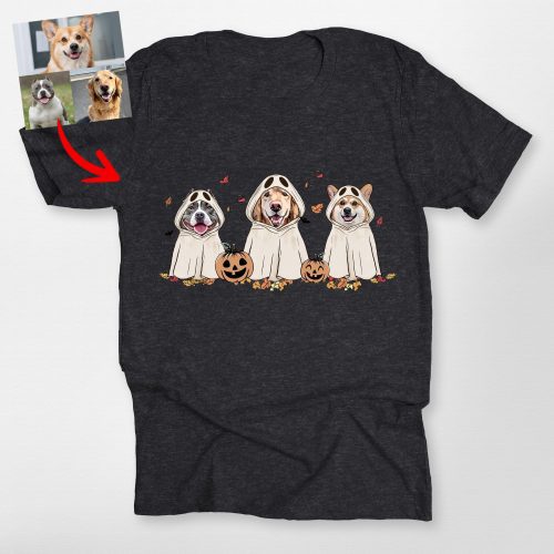 Cute Custom Dog Ghost Shirt for Dog Lovers Funny Retro Style - Pawarts