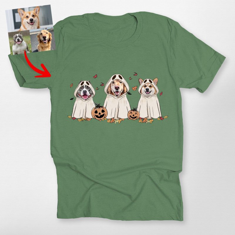 Cute Custom Dog Ghost Shirt for Dog Lovers Funny Retro Style - Pawarts