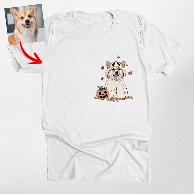 Cute Custom Dog Ghost Shirt for Dog Lovers Funny Retro Style - Pawarts