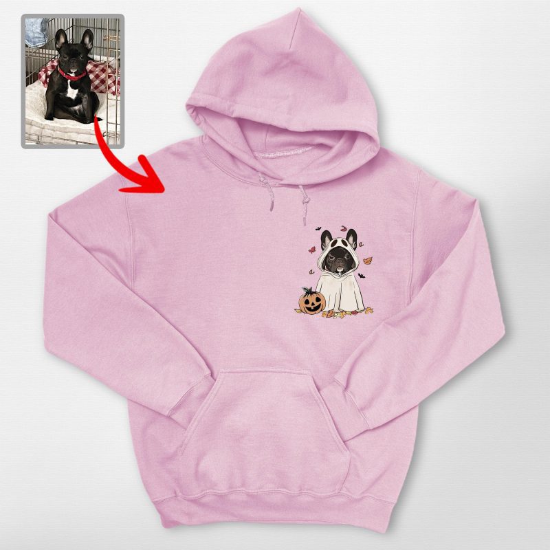 Custom Dog Ghost Gildan Hoodie Funny Retro Style For Dog Lovers - Pawarts