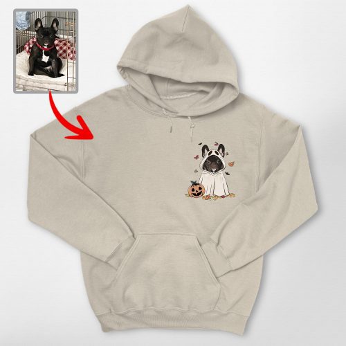 Custom Dog Ghost Gildan Hoodie Funny Retro Style For Dog Lovers - Pawarts