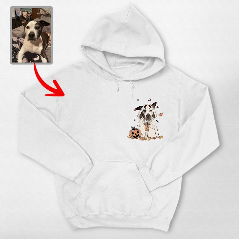 Custom Dog Ghost Gildan Hoodie Funny Retro Style For Dog Lovers - Pawarts